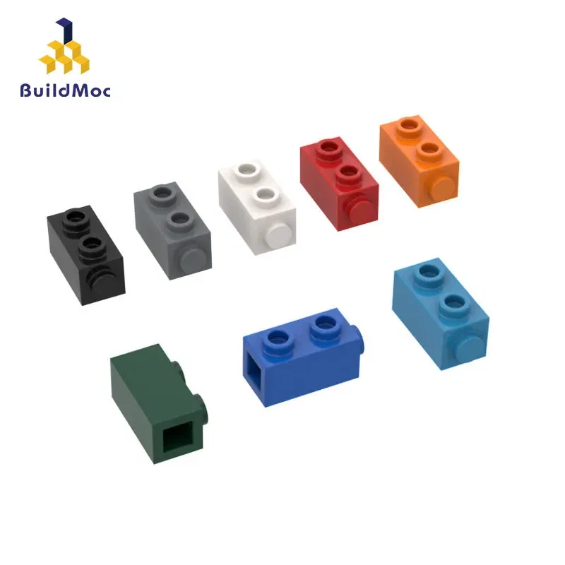 Color: GRAY - 10PCS Assembles Particles 32952 1x1x1 2/3 Single side Mini Bricks Building Blocks DIY Replaceable Parts Toys For Children Gifts