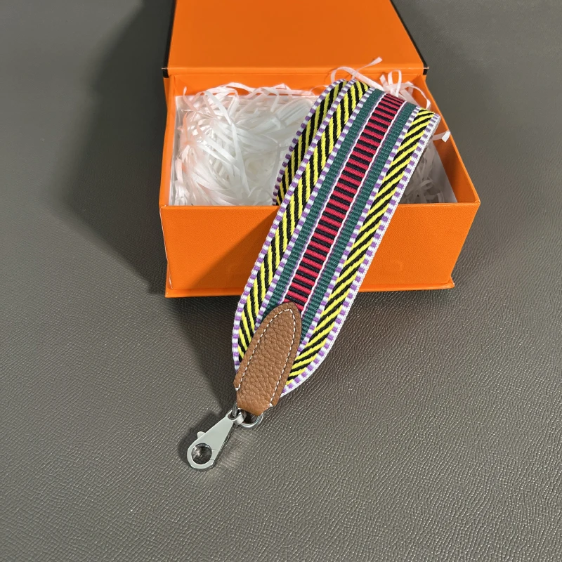 Color: Light Gold, Size: 1/2" - Herbag Evelyn Replacement Shoulder Strap Gold Togo Cowhide Woven Canvas 5cm Wide Hand-Sewn