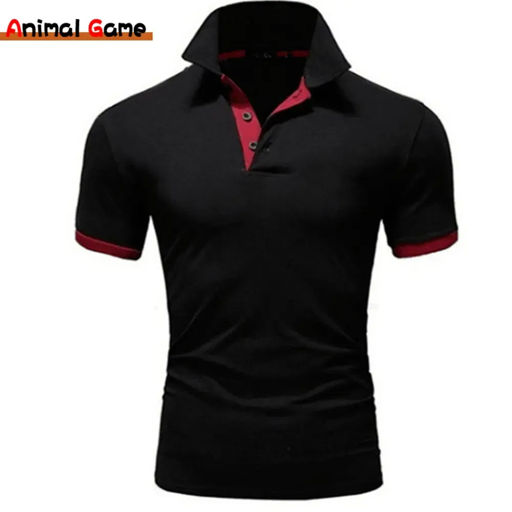 Color: SKY BLUE, Size: M - Men's Short Sleeve Polo Shirts Casual Slim Fit Basic Designed Shirts Quick-drying Anti-wrinkle Tops