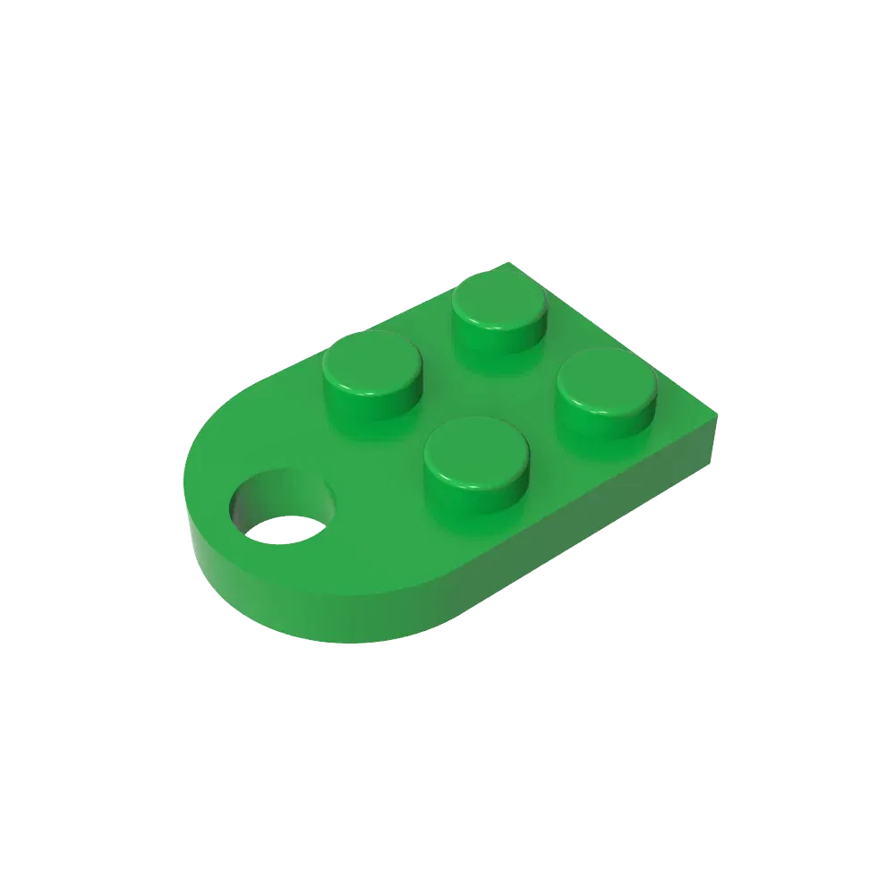 Color: Apricot - Gobricks 1pcs Moc Bricks Plate Special Parts 3x2 with Hole Compatible with 3176 Assemble Building Block Kids Toys DIY Gift Adult