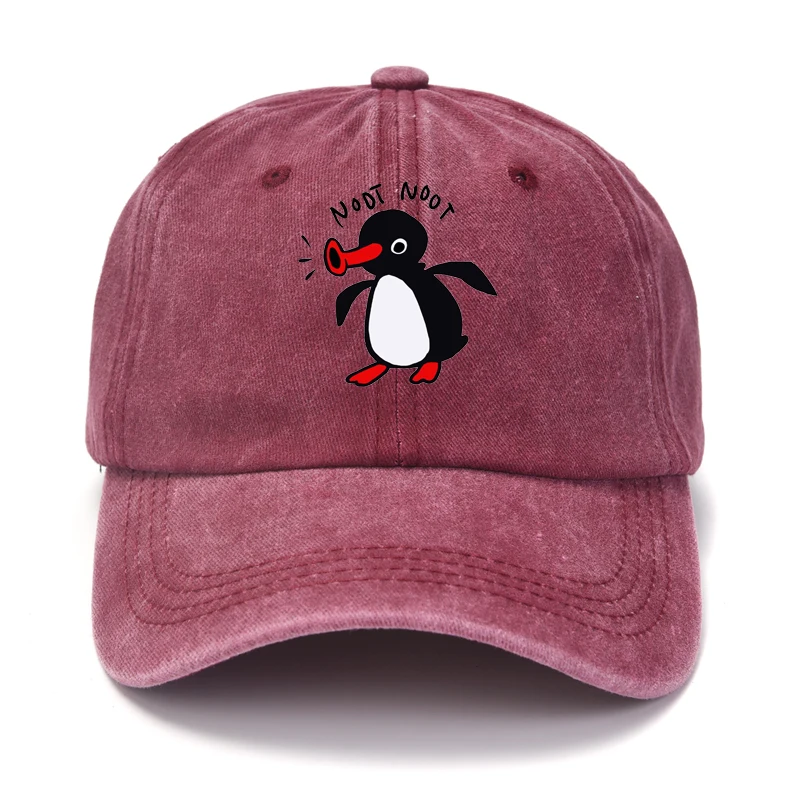 Color: Black, Size: Adjustable - Noot Baseball Cap Men Hats Women Visor Protection Snapback Pingu Pinga Penguin TV Caps
