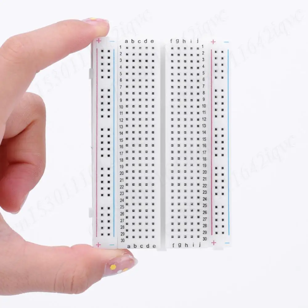 Color: Khaki, Ships From: CHINA - 1-10Pc 400 Tie Points Solderless PCB Breadboard Spliceable Universal MB102 Breadboard DIY Bread Board for Experiment Test Robot