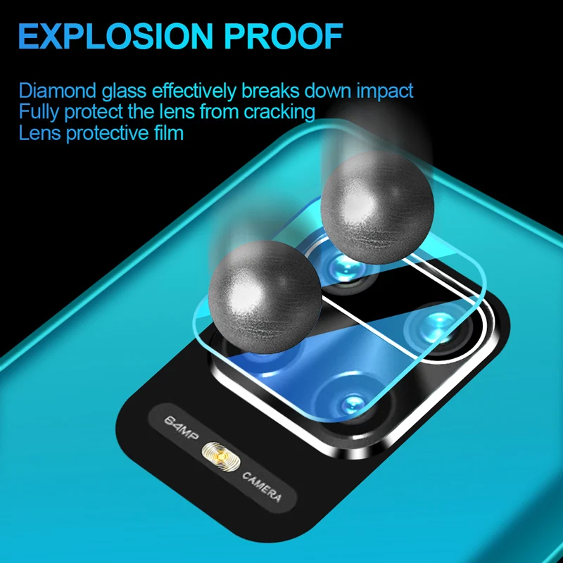 Color: Silver, Bundle: Bundle1 - camera lens protective glass for xiaomi mi 10t poco x3 nfc m3 pro redmi note 10 9 pro 10s 9s 9a 9c 9d full screen protector film