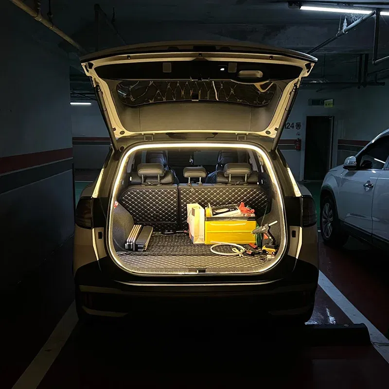 Emitting Color: 3000K Golden - BLALION ?°??°• Frunk Brighten LED Strip Modified Ambient Light For Tesla Model 3 Y S 5M Waterproof Flexible Atmosphere Lamp 트? ??¬ ?•°?„?–?트