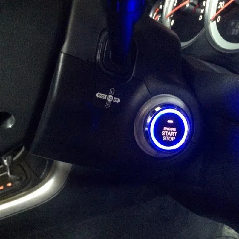 Color: Blue - Car Intelligent Security Protection Universal Auto Start Stop System Remote Control Engine Ignition Kit Keyless Entry Autostart