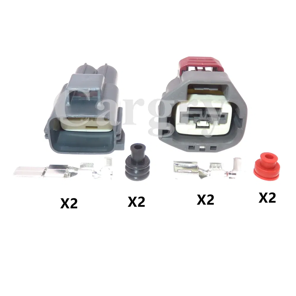 Color: Brown - 1 Set 2P 7282-5596-10 Car Large Current Connector 7283-5596-10 AC Assembly Automobile Waterproof Electric Wire Socket