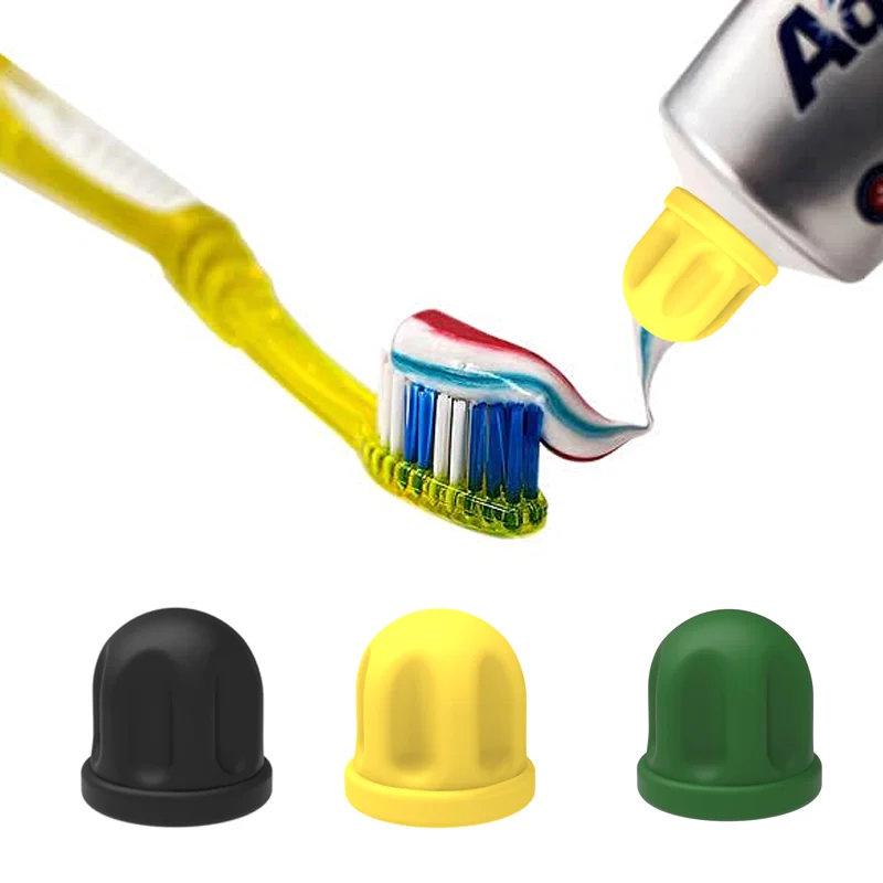 Color Name: black - 1x Save time,Self-Closing Toothpaste Caps,Toothpaste Squeezers Cap Keeps Toothpaste No Mess or Waste ,Toothpaste Lid Dispenser