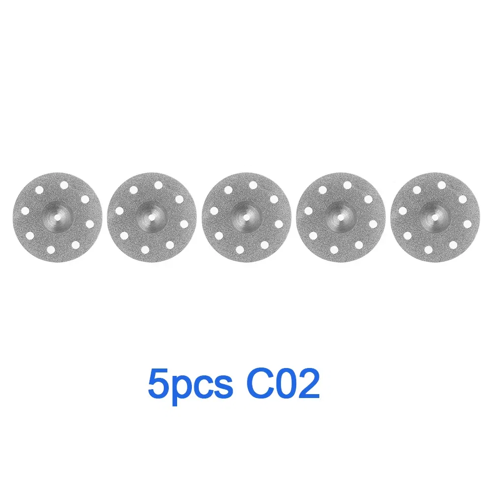 Color: Red - 5 Pcs Dental Lab 0.20mm Ultra-thin Diamond Cutting Disc Double Sided Disk For Separating Polishing Ceramic Crown Plaster