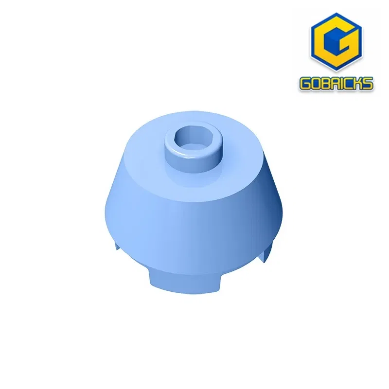 Color: Red - Gobricks GDS-946 Cone 2 x 2 Truncated compatible with lego 98100 pieces of children's DIY Educational Building Blocks Technical