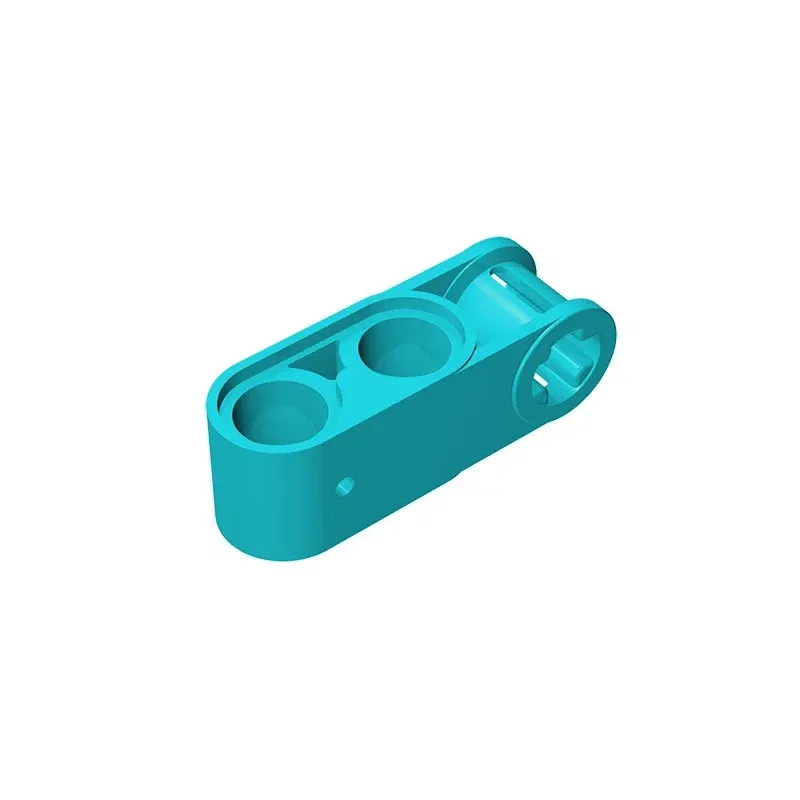 Color: Brown - Gobricks GDS-936 Technical, Axle and Pin Connector Perpendicular 3L with 2 Pin Holes compatible with lego 42003 Educational