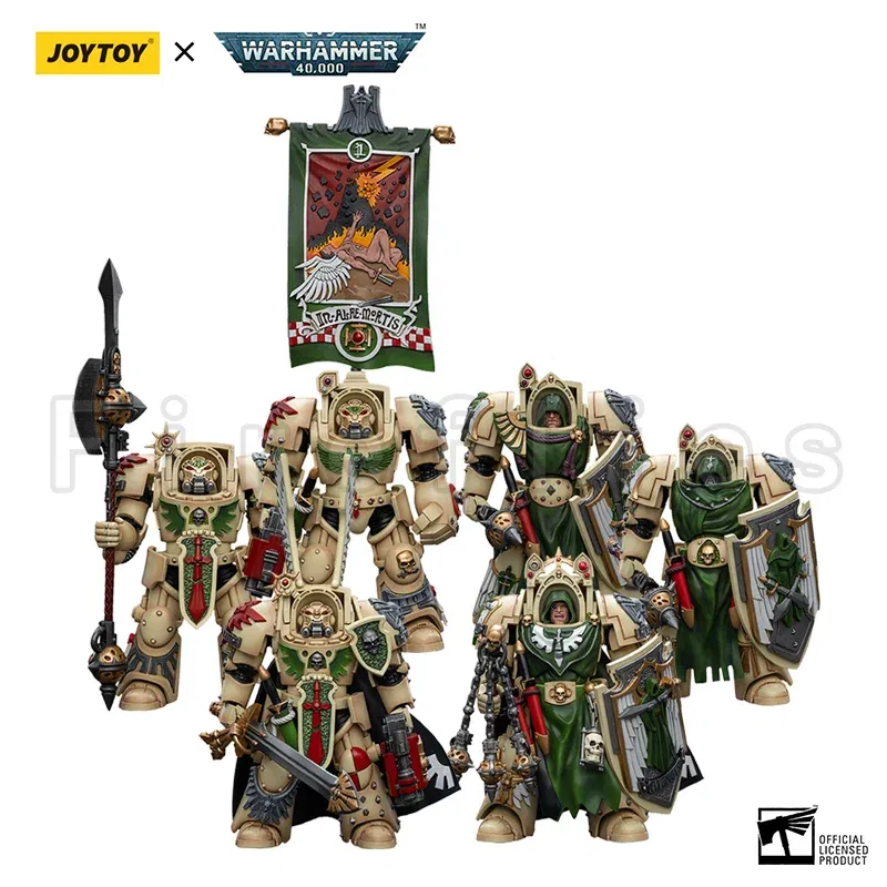 Color: WHITE - 1/18 JOYTOY Action Figure 40K Dark Angels Figures Anime Model Gift