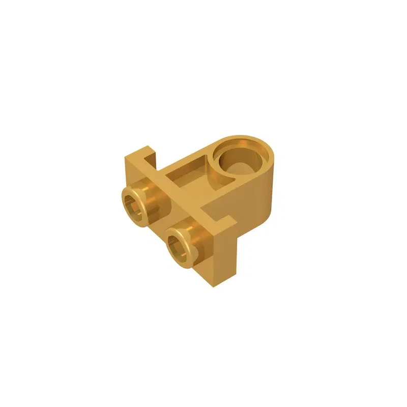 Color: Yellow - Gobricks GDS-938 Technical, Pin Connector Plate with One Hole compatible with lego 32529 DIY Educational Building Blocks Tech