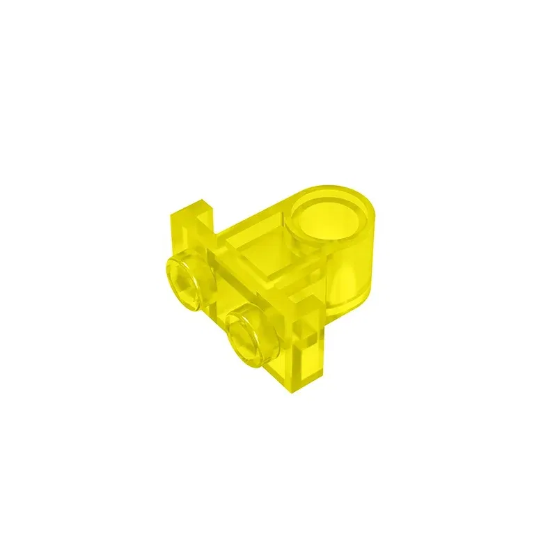 Color: Yellow - Gobricks GDS-938 Technical, Pin Connector Plate with One Hole compatible with lego 32529 DIY Educational Building Blocks Tech