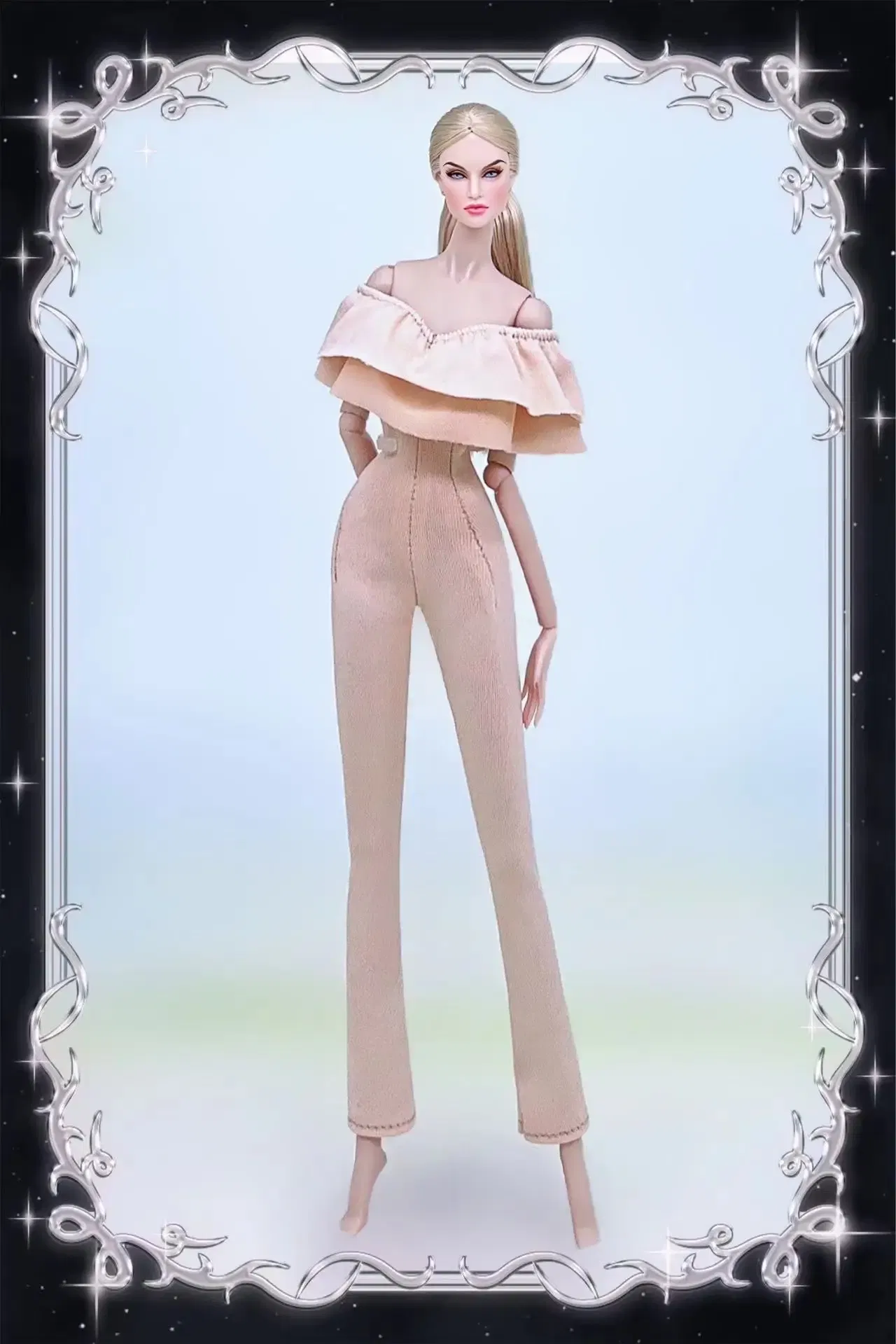 Color: light green - for clothes pink for 30cm doll