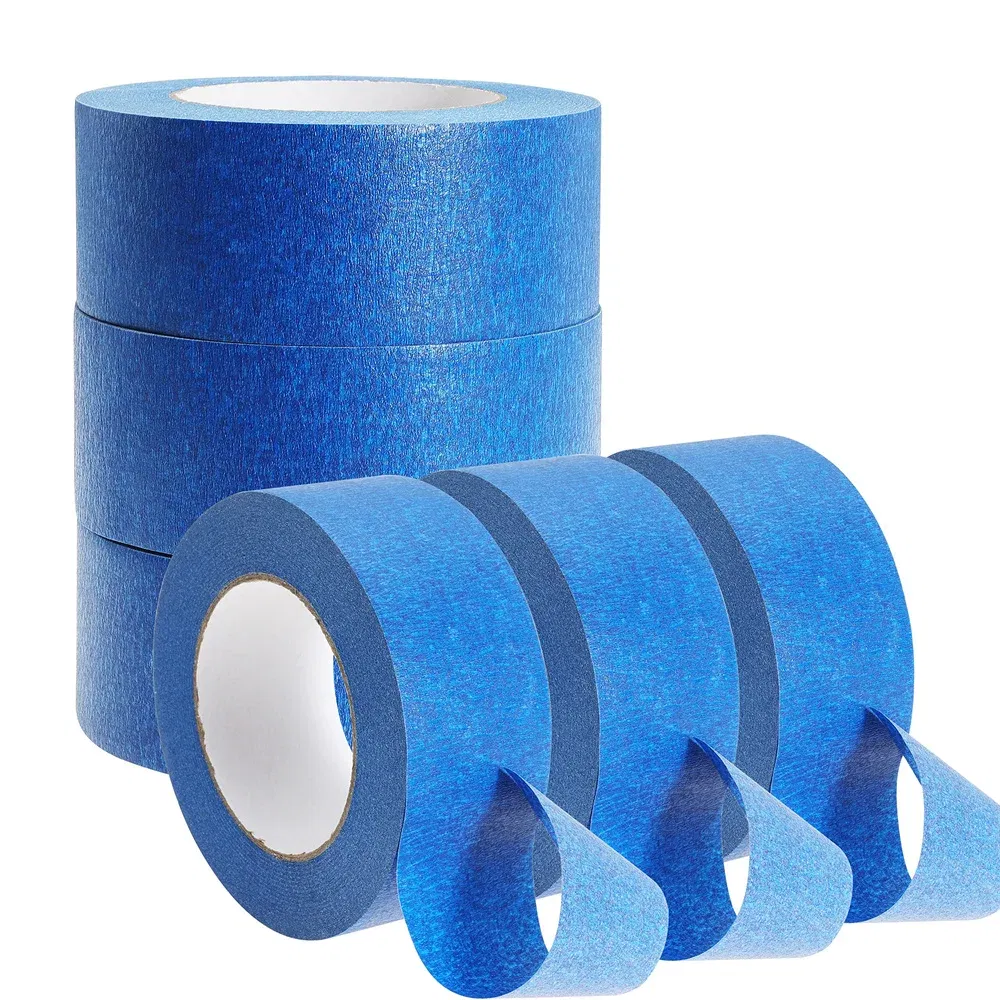 Color: Gold - 3 Roll/Set Paint Tape Multi-Surface Masking Easy Removal Paint Tape Security Wall Painting Crafts Art Construction Home 20m/Roll