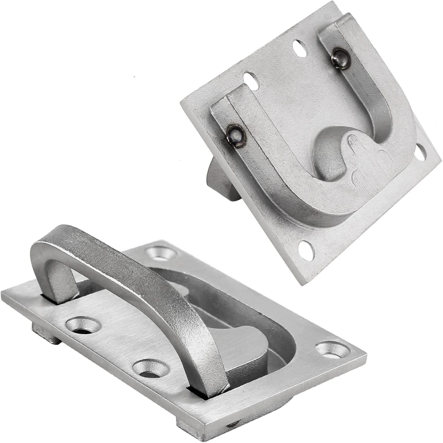Color: Light Grey, Ships From: CHINA - 1Pcs Marine Boat Ring Pull Handle, Flush Cabinet Pulls Recessed Trap Door Handle 316 Stainless Steel Hidden Pull for Deck Dra