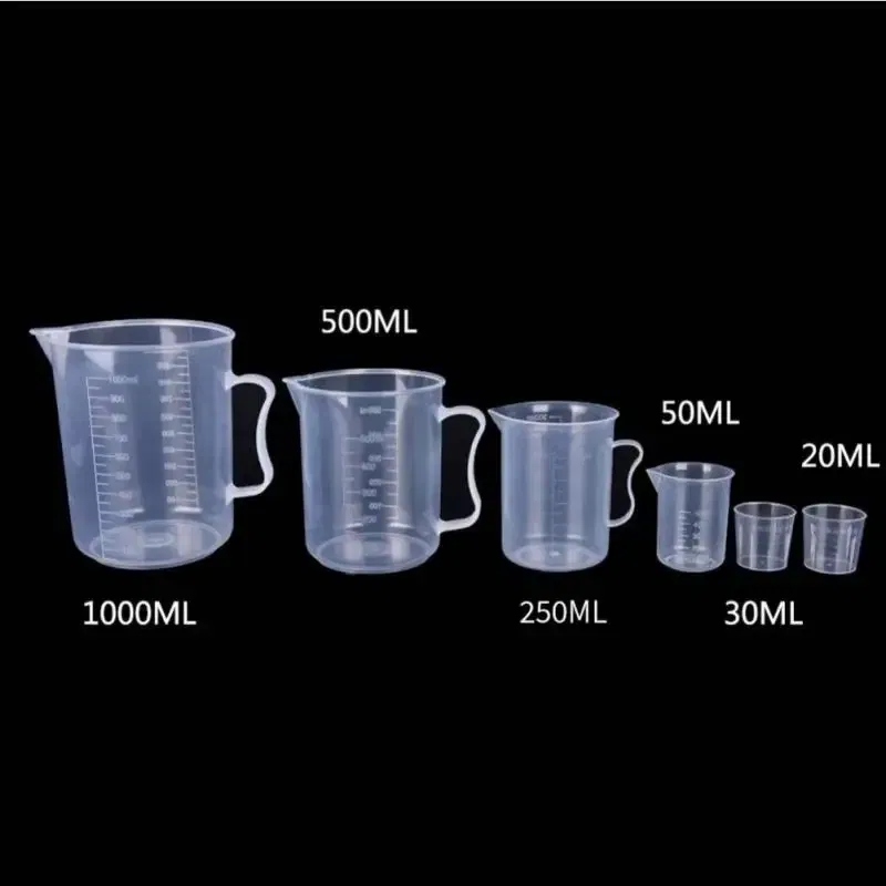 Color: Orange, Ships From: CHINA - Clear Plastic Graduated Measuring Cupws Househould Portable Baking Beaker Liquid Measure Jug Transparent Cup Container