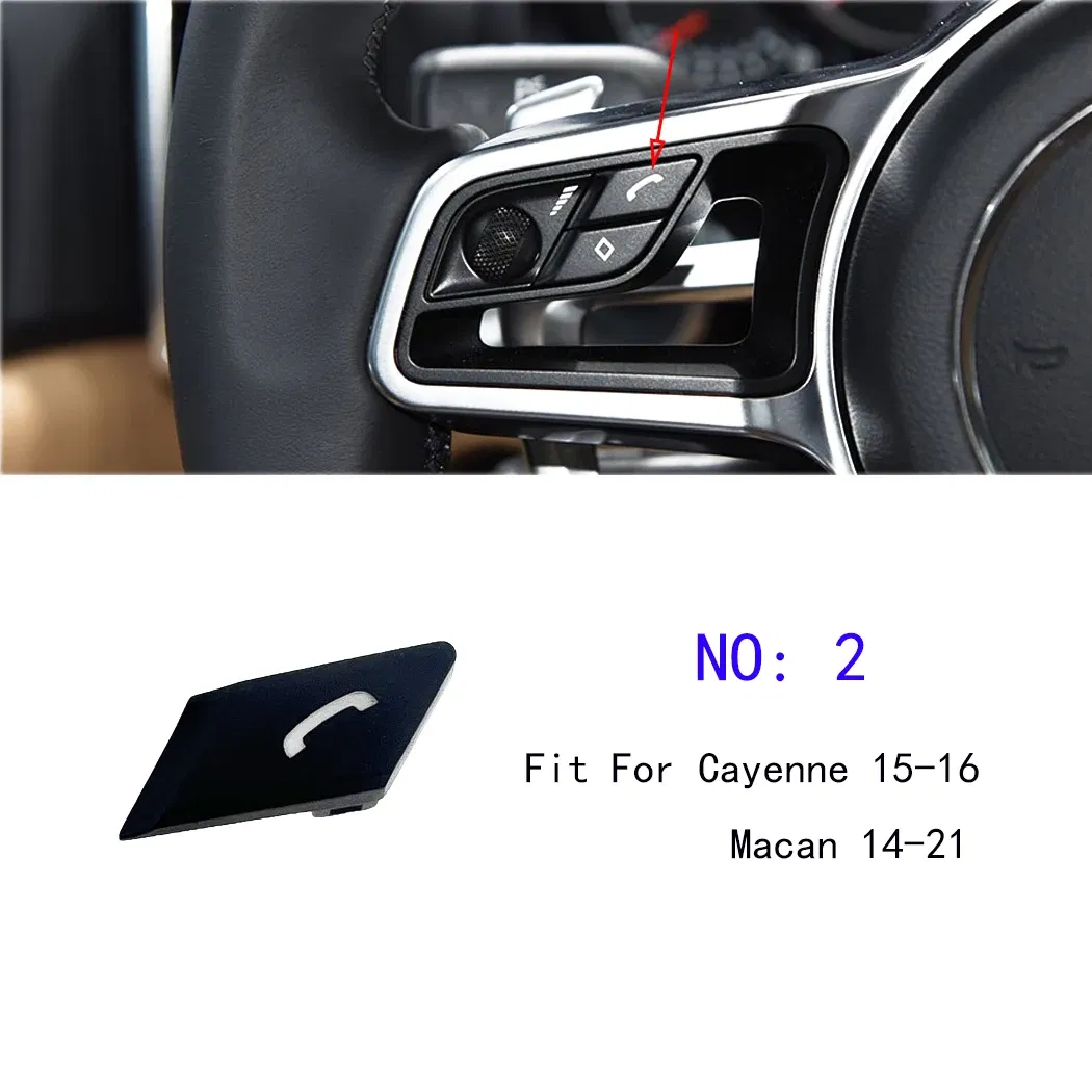 Color: Red - ESIRSUN Steering Wheel Multi-function Button Volume Adjustment Phone Switch Button For Porsche 2015-16 Cayenne 2014-21 Macan
