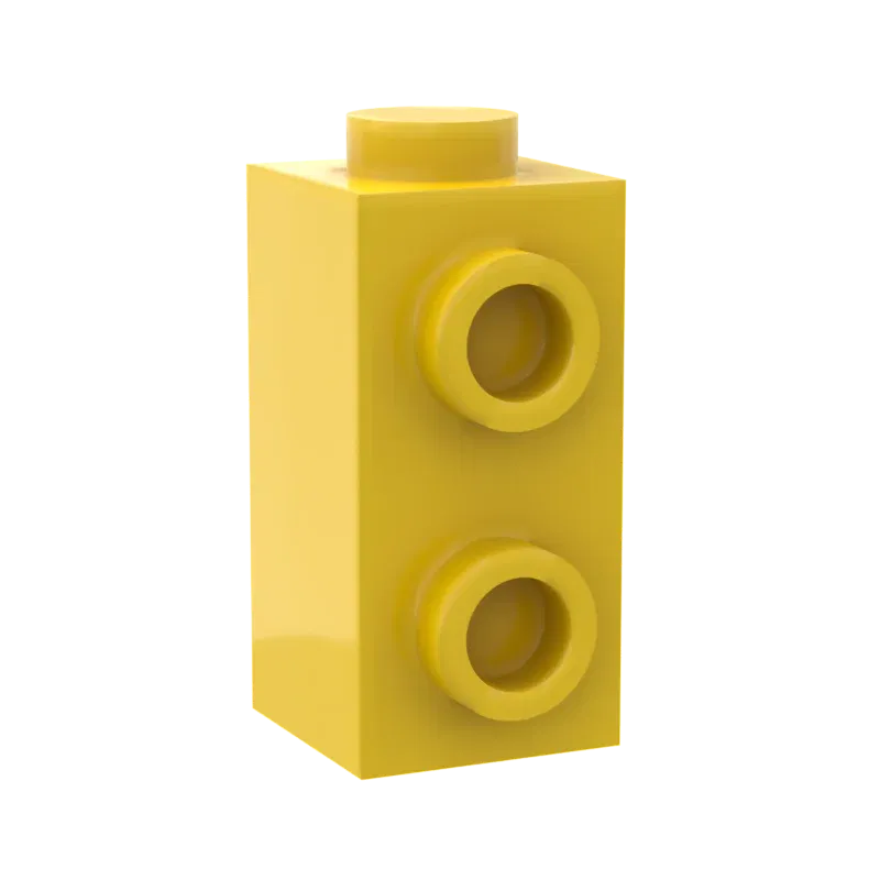 Color: Chocolate - 10PCS Assembles Particles 32952 1x1x1 2/3 Single side Mini Bricks Building Blocks DIY Replaceable Parts Toys For Children Gifts