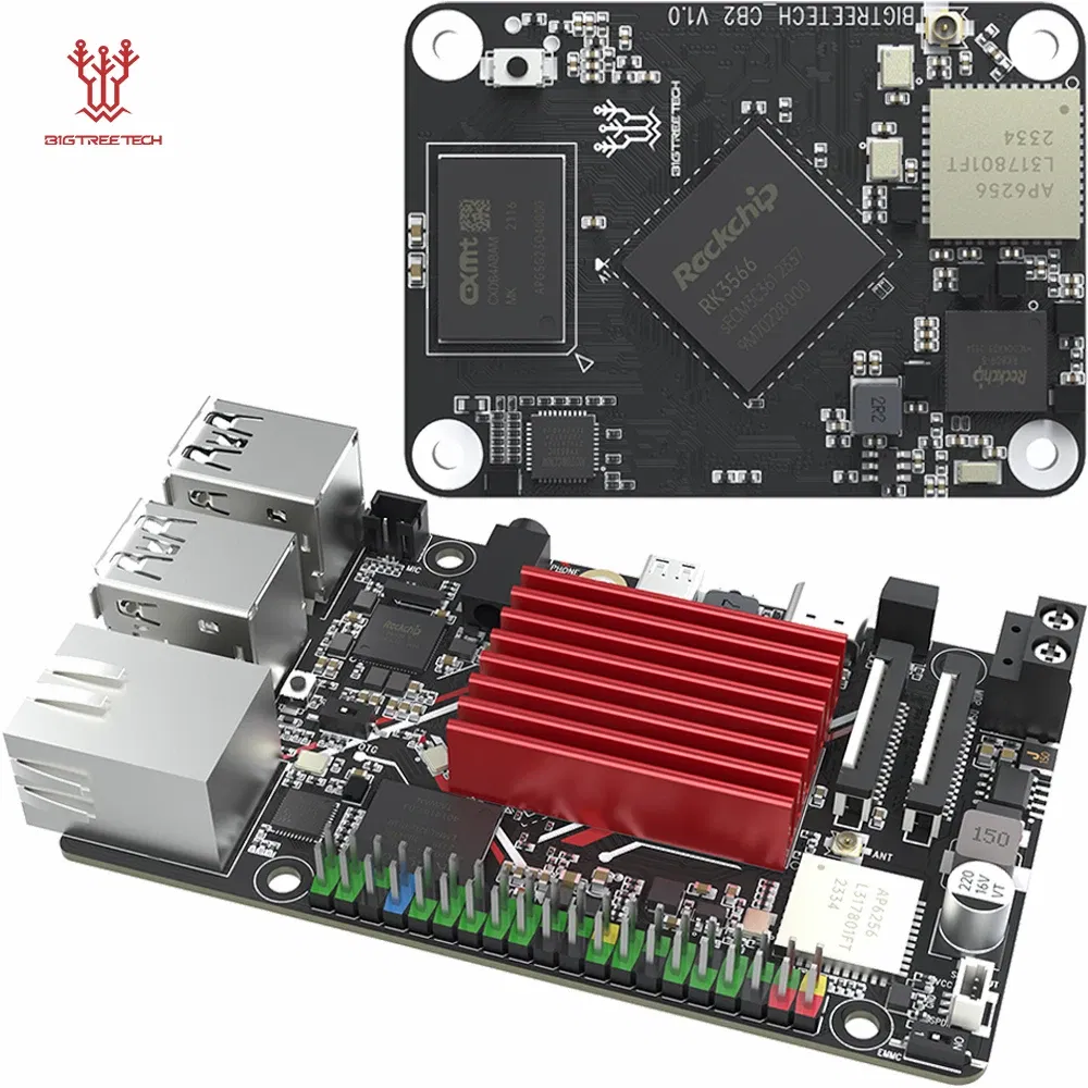 Color: Blue - BIGTREETECH BTT Pi 2 CB2 Control Board RK3566 2GB LPDDR4 32GB eMMC CSI DSI Interface For Klipper VS Raspberry PI Octopus Pro