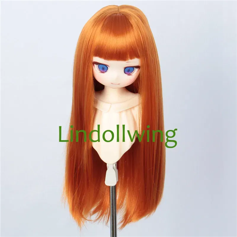 Color: WHITE - 1/3 BJD Wig Pullip Dal DD Dollfie Doll Wig 8-9 inch Long Collection Wig