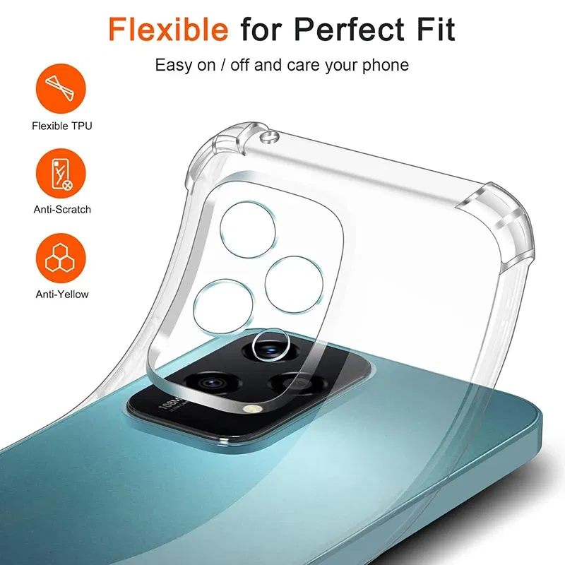 Material: Nylon - Shockproof Silicone Soft Case For Huawei Honor 200 90 70 50 Lite Pro Ultra Thin Cover For Honor200 Lite Clear Slim Fundas