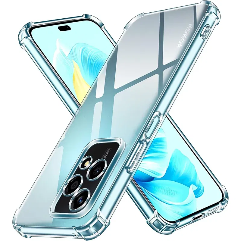Material: Nylon - Shockproof Silicone Soft Case For Huawei Honor 200 90 70 50 Lite Pro Ultra Thin Cover For Honor200 Lite Clear Slim Fundas