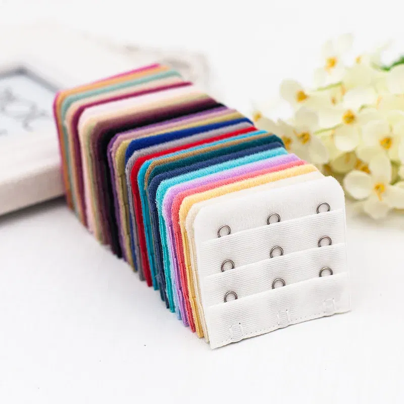 Color: Antique Zinc - 3Pcs 5cm Back Bra Extender Clip Extension 3 Row 3 Button Bra Strapless Extensions Women's Underwear Expander Bra Lengthen Hook