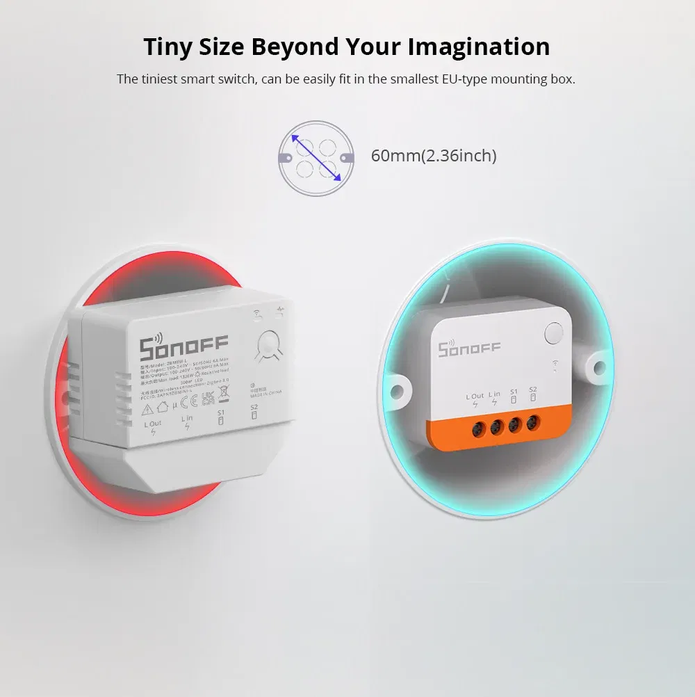 Bundle: Bundle2, Ships From: CHINA - SONOFF ZBMINI L2 Extreme ZigBee Smart Switch No Neutral Wire Required DIY Two-Way Control with Zigbee Hubs Bridge Alexa Google