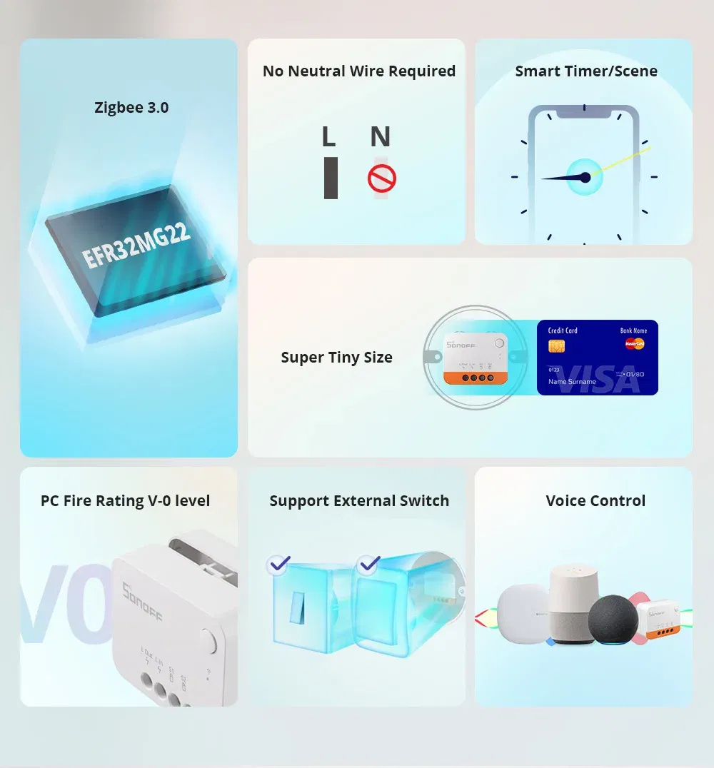 Bundle: Bundle2, Ships From: CHINA - SONOFF ZBMINI L2 Extreme ZigBee Smart Switch No Neutral Wire Required DIY Two-Way Control with Zigbee Hubs Bridge Alexa Google