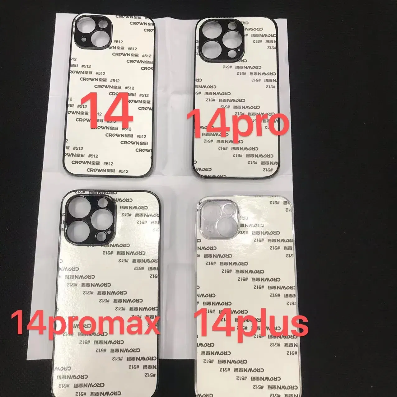 Color: Beige, Material: PVC - 5pcs  plastic Sublimation Blank Cover Case For iPhone 16 15 14 13 12 11 12 Pro Max With Aluminium Plate