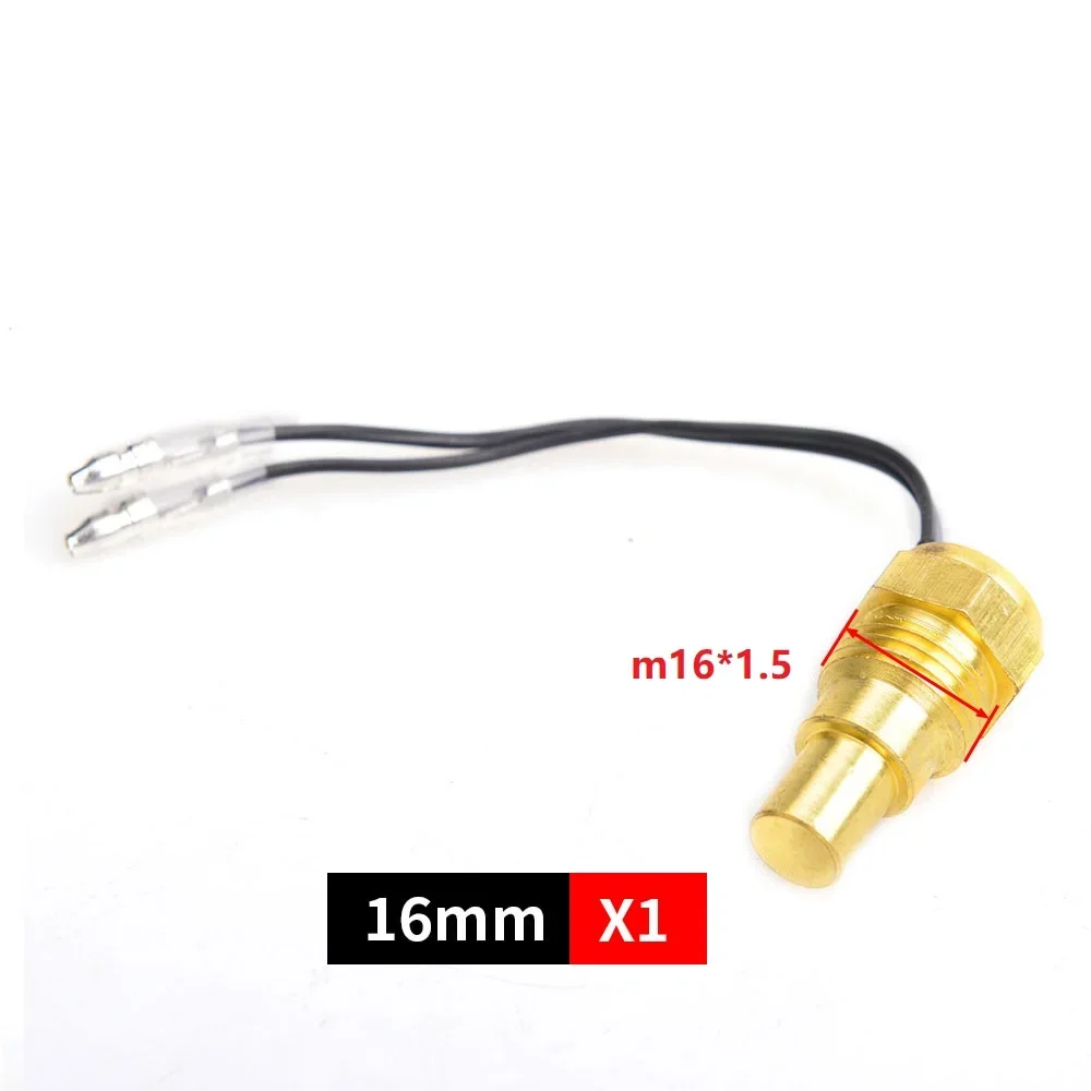 Color: Orange - 12V/24V Universal Water Temperature Sensor For Water Temperature Gauge 10MM 14MM 16MM 17MM 21MM 1/8 3/8 1/2