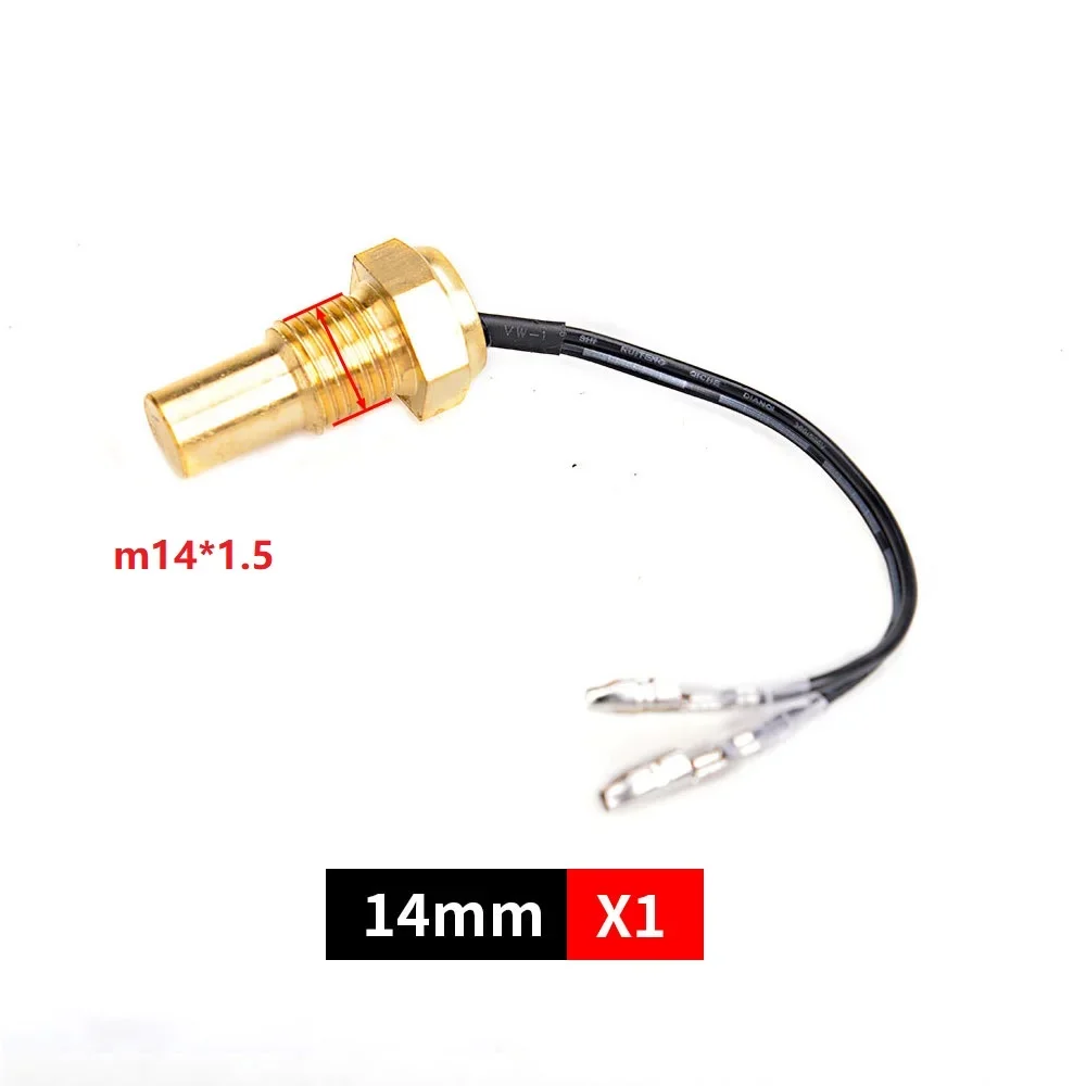 Color: Orange - 12V/24V Universal Water Temperature Sensor For Water Temperature Gauge 10MM 14MM 16MM 17MM 21MM 1/8 3/8 1/2