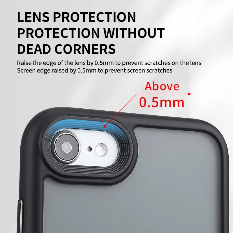 Color: black, Material: Cotton Fabric - Magnetic Luxury Matte Translucent Armor Shockproof Case For iPhone 7 8 SE2 SE3 7Plus 8Plus For Magsafe Wireless Charge Cover