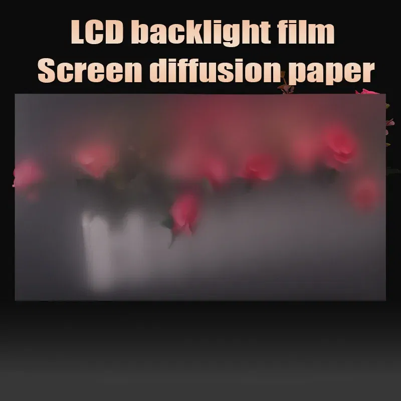 Color: Red - LCD Screen Diffuser Membrane Display Prism Film Led Light Backlight Module Diffusion Paper
