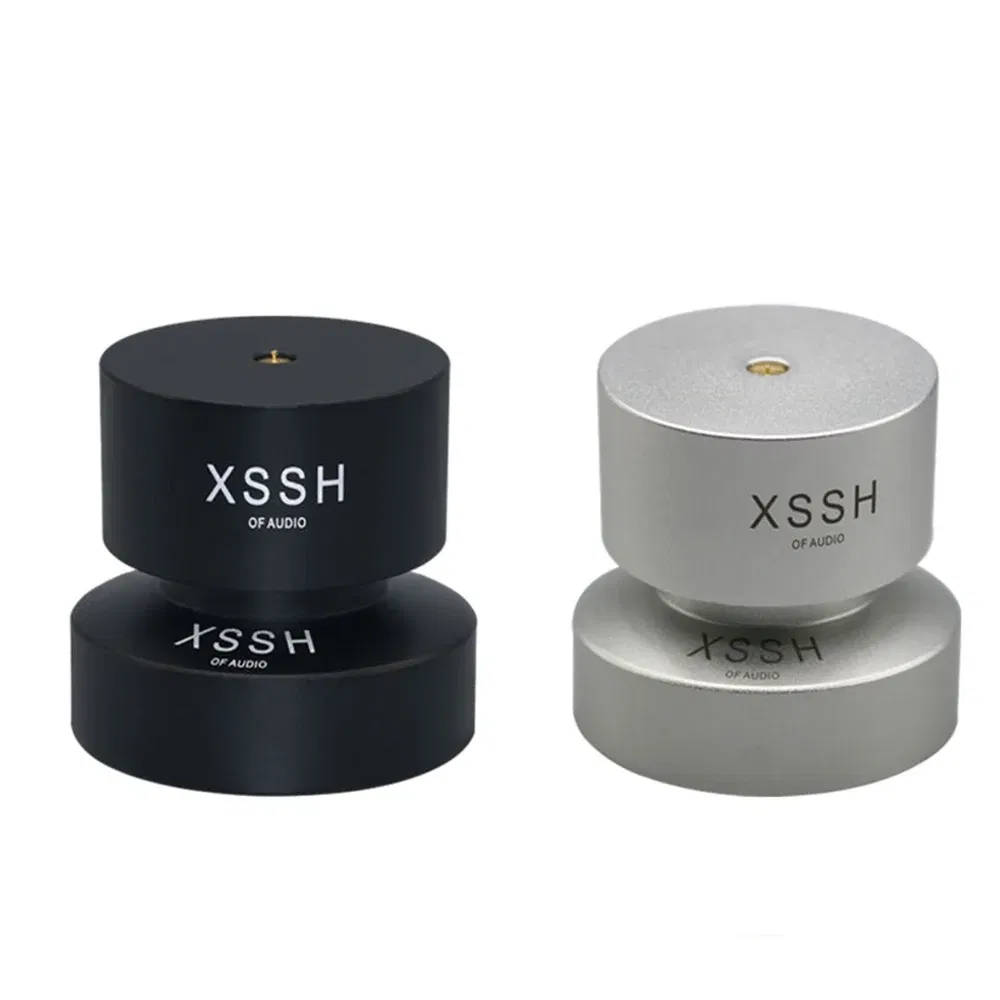 Color: Silver, Bundle: Bundle 2 - 2023 New Shock Absorber Spikes XSSH Audio Audiophile Damping Pad HIFI Speaker CD Player Amplifier Aluminium isolation Feet Spike
