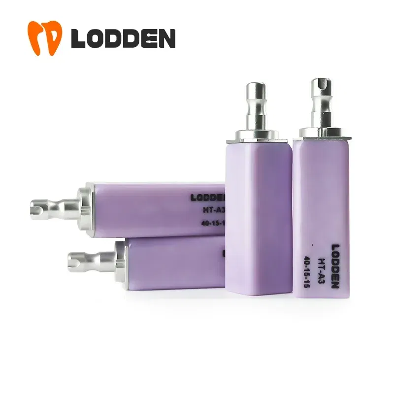 Color: Dark purple - 4pcs/box Dental Lithium Disilicate(Glass Ceramic) B40 Cube LT/HT for CAD CAM Inlay Veneer Crown Sirona cerec milling system