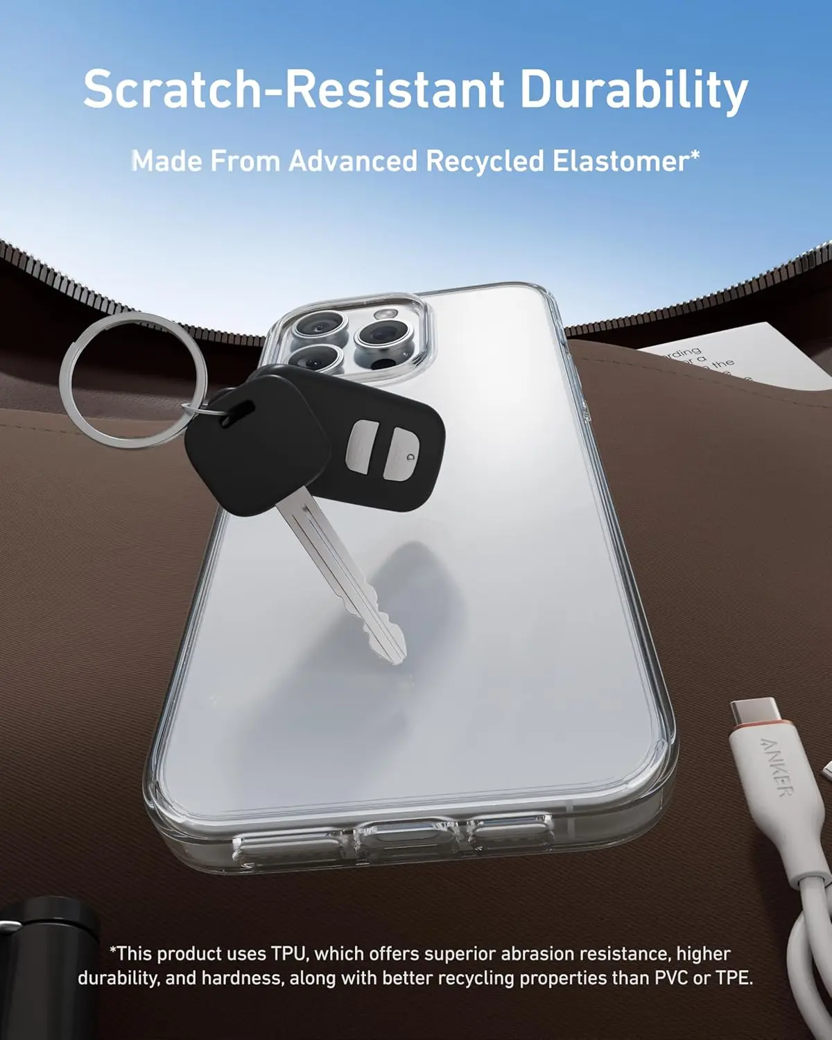 Color: Beige, Material: CANVAS - For iPhone 16 15 14 13 12 Pro Max Case Clear, Slim Thin Lightweight Transparent [Non-Yellowing] Protective Phone Case