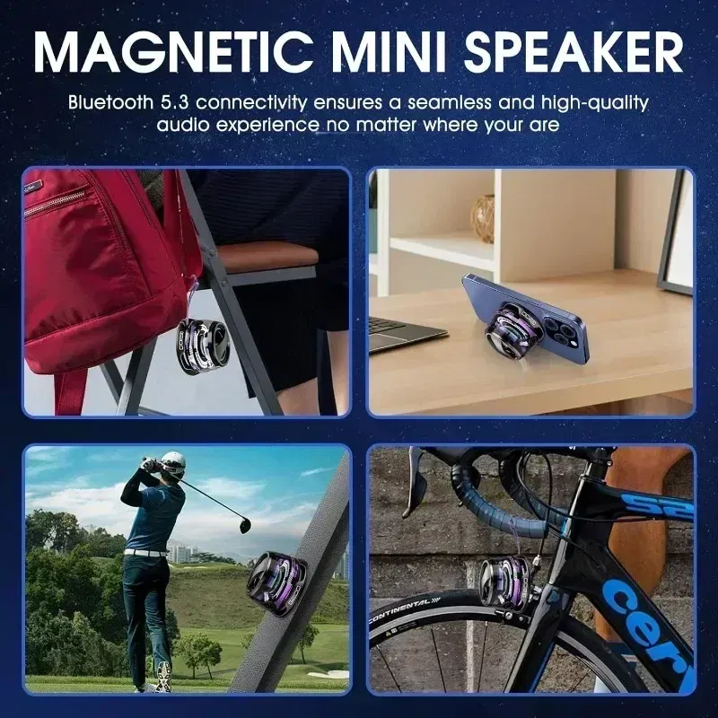 Color: Pink, Ships From: CHINA - Portable Bluetooth Speaker G200 RGB Lighting Magnetic Speaker BT5.3 Mini Sound Box 7 Hours Playback Phone Holder