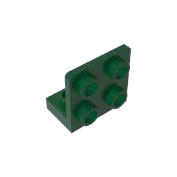 Color: green - MOC PARTS GDS-642 ANGULAR PLATE 1.5 BOT. 1X2 2/2 compatible with lego 99207 children's toys Assembles Building Blocks Technical
