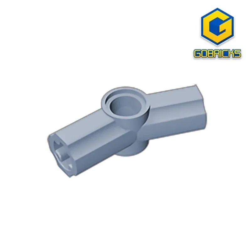 Color: Dark Blue - Gobricks GDS-918 Technical, Axle and Pin Connector Angled #3 - 157.5 degrees compatible with lego 32016 Building Blocks