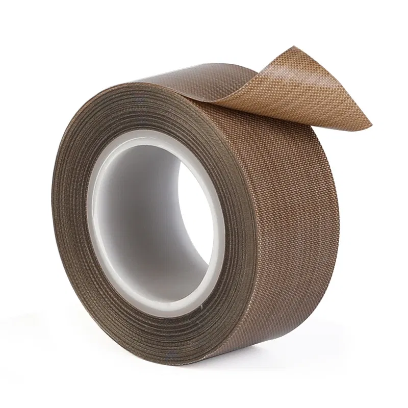 Length: 1m, Thickness: 1mm, Width: 10mm - 0.18mm 300 Degree High Temperature Resistance Adhesive Tape Cloth Heat Insulation Sealing Machine PTFE Tape