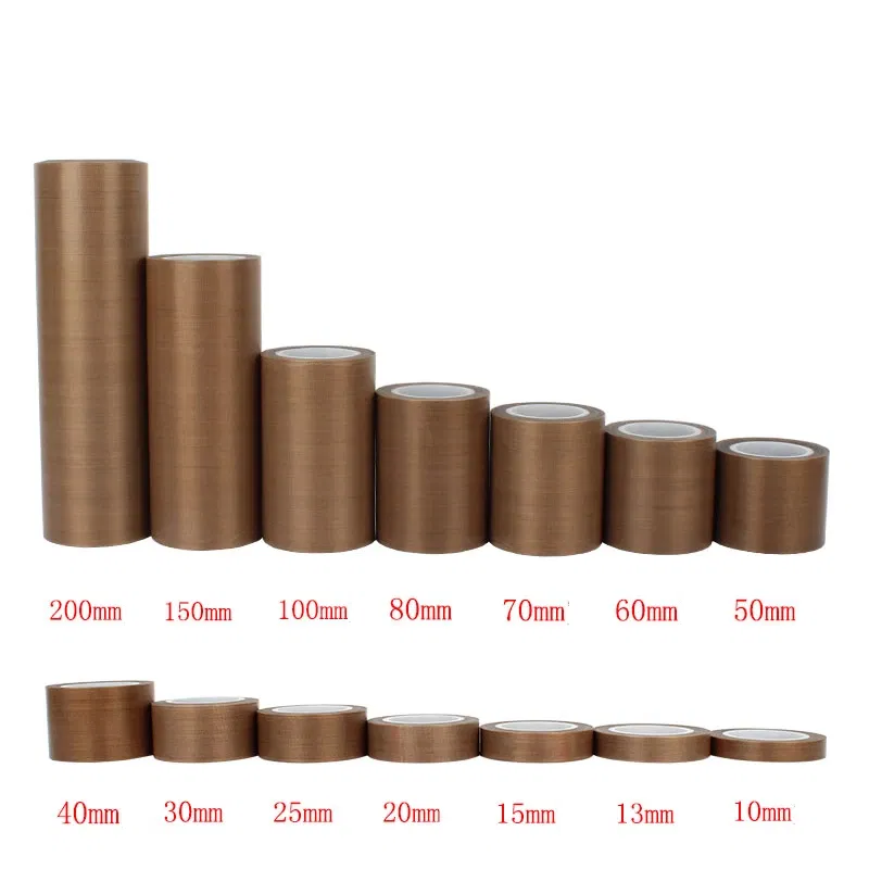 Length: 1m, Thickness: 1mm, Width: 10mm - 0.18mm 300 Degree High Temperature Resistance Adhesive Tape Cloth Heat Insulation Sealing Machine PTFE Tape