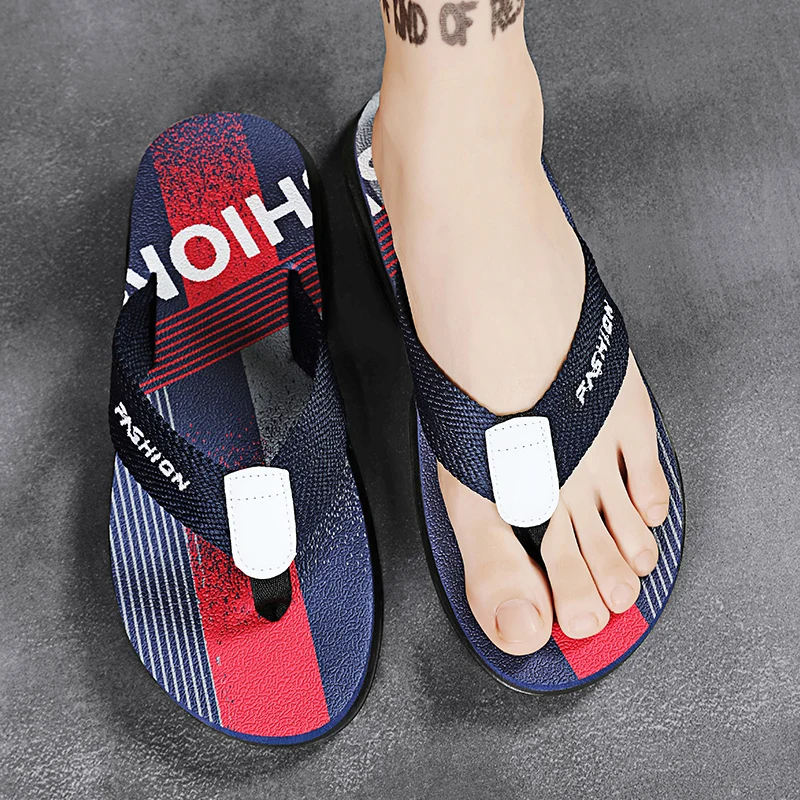 Color: Yellow, Shoe Size: 43 - Summer Men's Flip-flops Massage Granule Men Slippers Comfortable Beach Sandals Men Casual Shoes House Flip Flops Bathroom Shoes