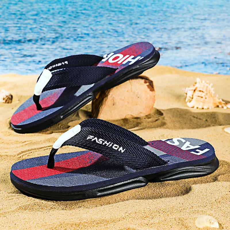 Color: Yellow, Shoe Size: 43 - Summer Men's Flip-flops Massage Granule Men Slippers Comfortable Beach Sandals Men Casual Shoes House Flip Flops Bathroom Shoes
