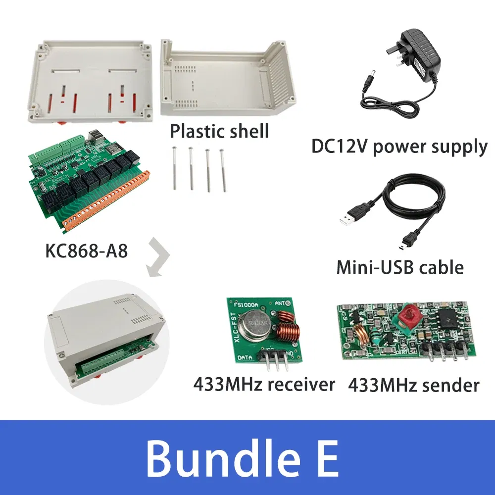 Bundle: Bundle3, Ships From: CHINA - New! Kincony A8 Smart Home Automation Module Controller WiFi Ethernet Relay ESP32 RF Remote Dimmer Switch MQTT TCP Web HTTP