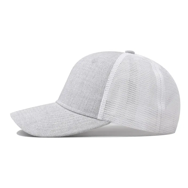 Color: Dark Grey, Size: Adjustable - Baseball Cap Adult Net cap Shallow Curved eaves Hat Unisex Summer hat Breathable hat shade Spring Autumn Cap Hip Hop Fitted Cap