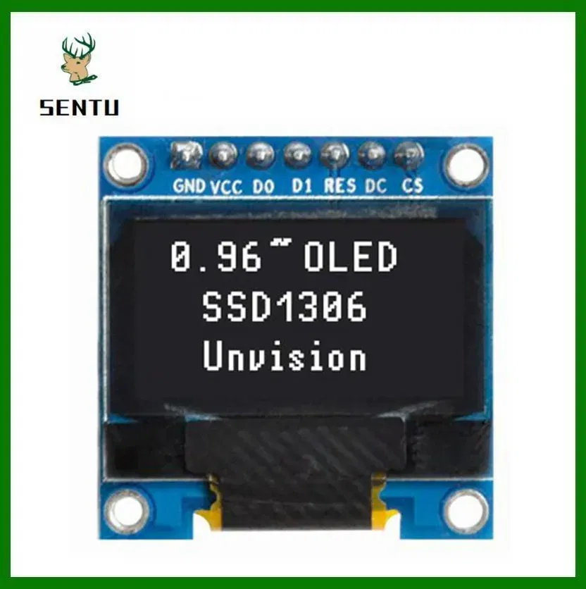 Color: Green - 0.96 inch OLED IIC Serial White Display Module 128X64 I2C SSD1306 12864 LCD Screen Board GND VCC SCL SDA 0.96" for Arduino Black