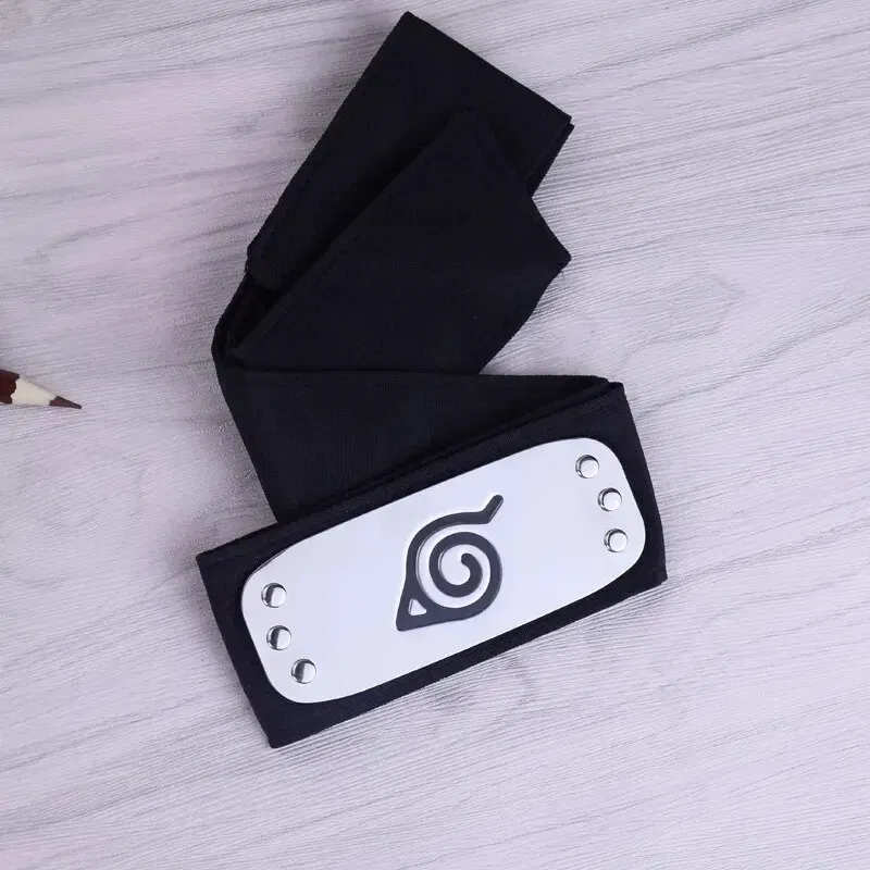 Color: Black - Ninja Headband Rebel Leaf Naruto Forehead Protector Coslapaly Anime Peripheral