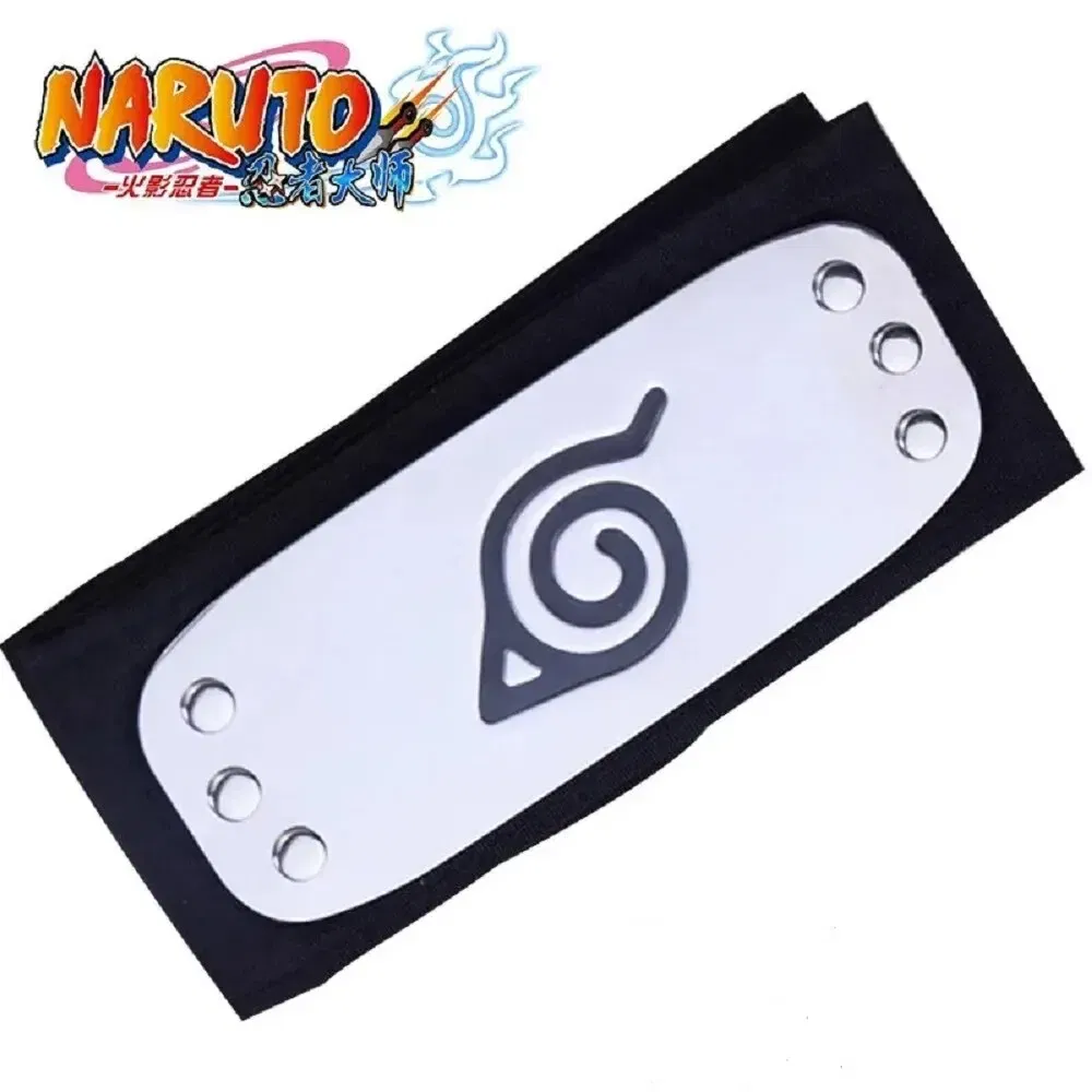 Color: Black - Ninja Headband Rebel Leaf Naruto Forehead Protector Coslapaly Anime Peripheral